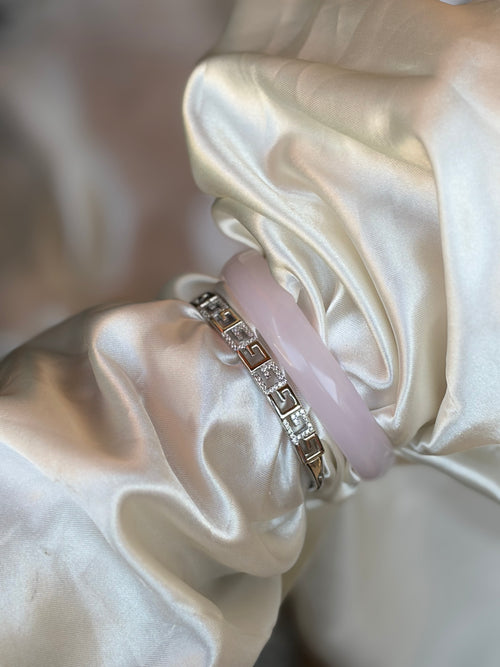 Ατσάλινη Χειροπέδα με σχέδιο Μαίανδρος